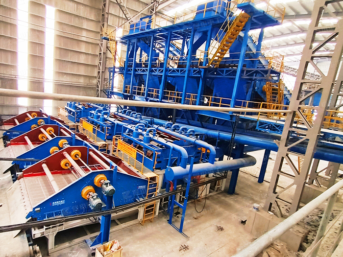 EPC總包 |九江時產800噸機制砂生產線配置現場